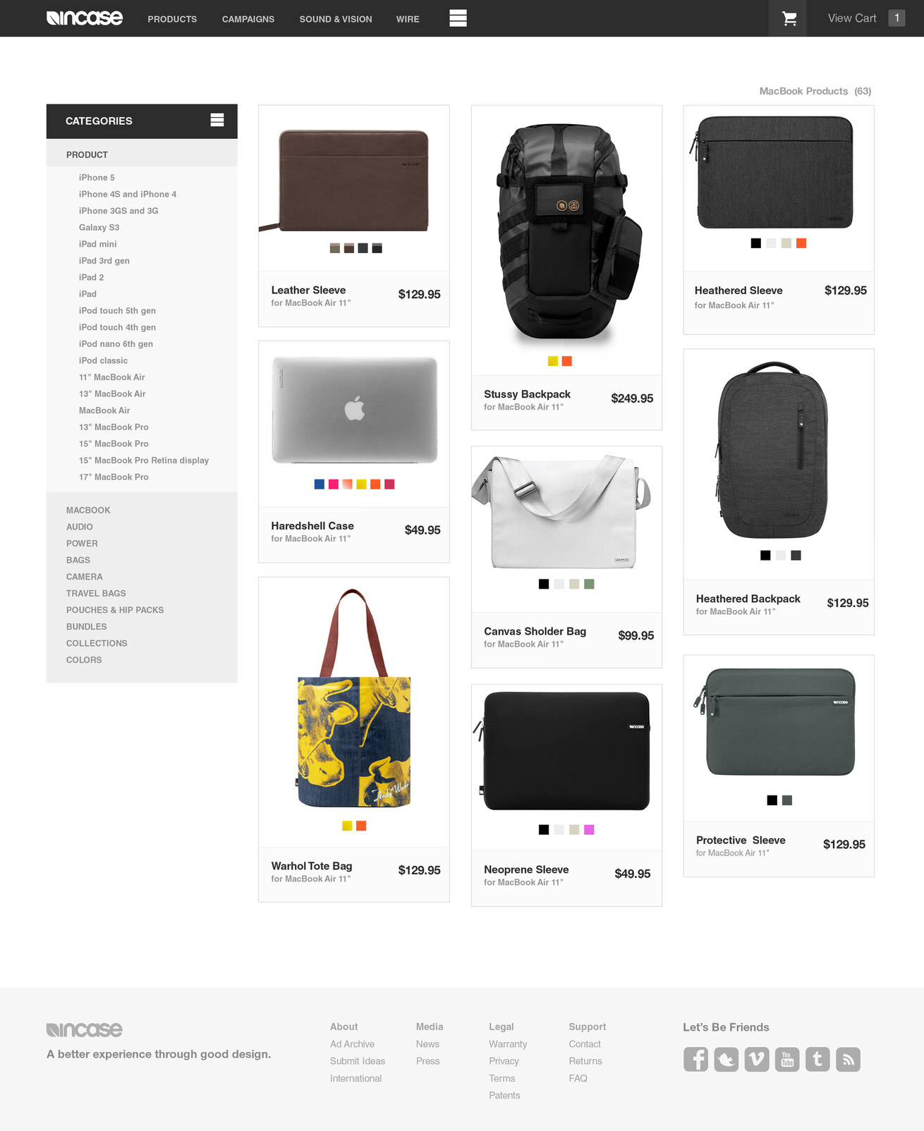 Incase Showcase Full