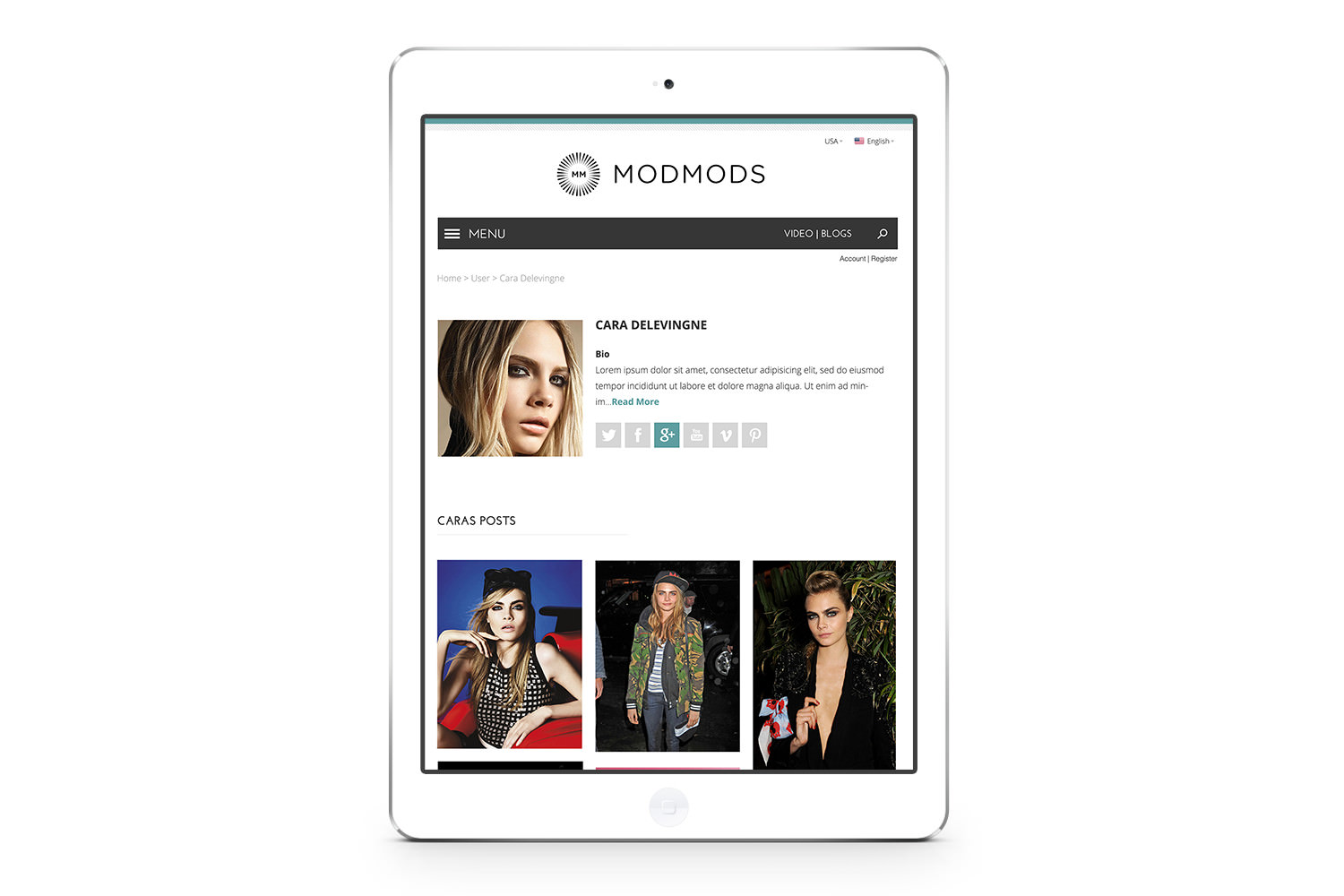 ModMods Display Mobile