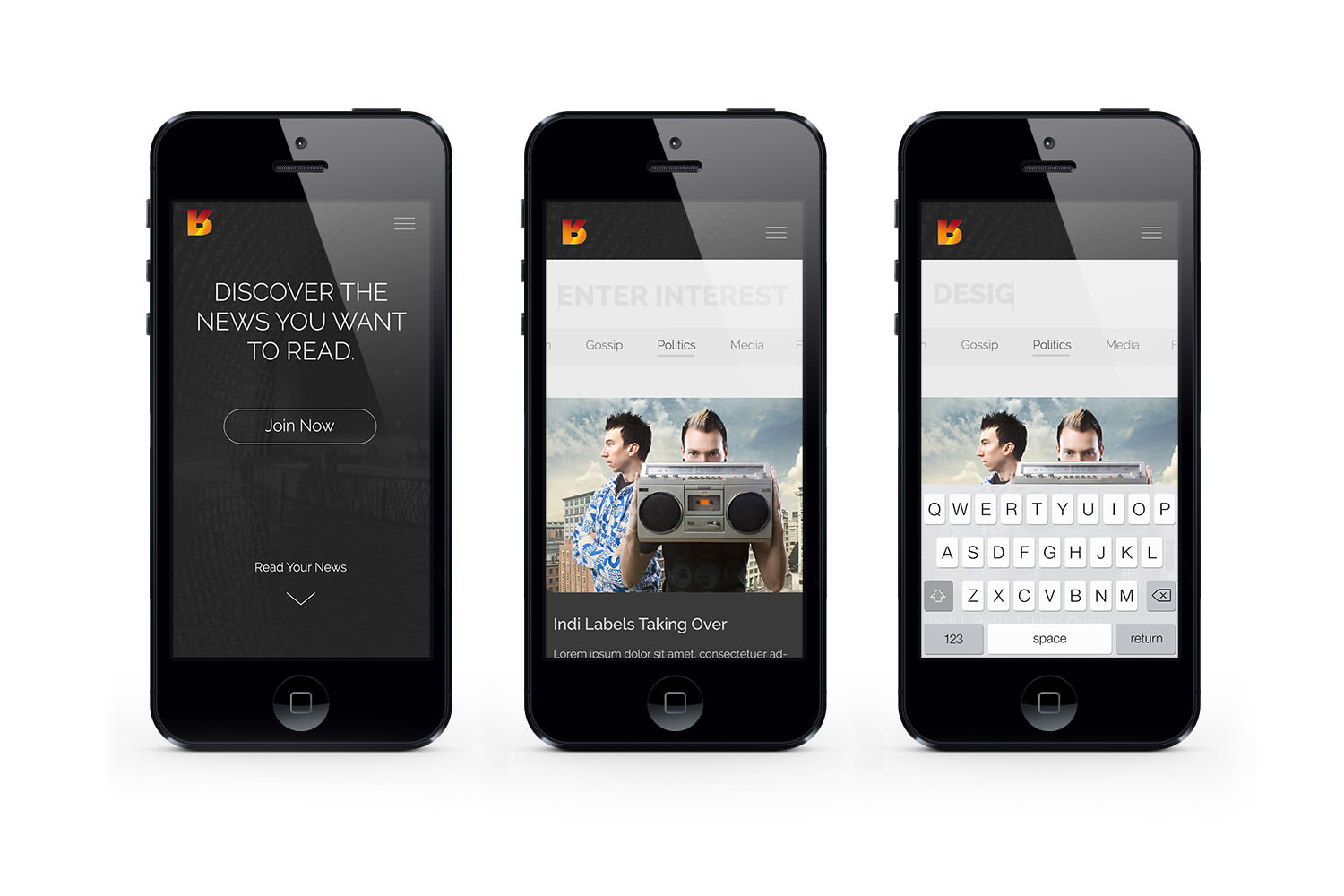 Reverb three iPhones